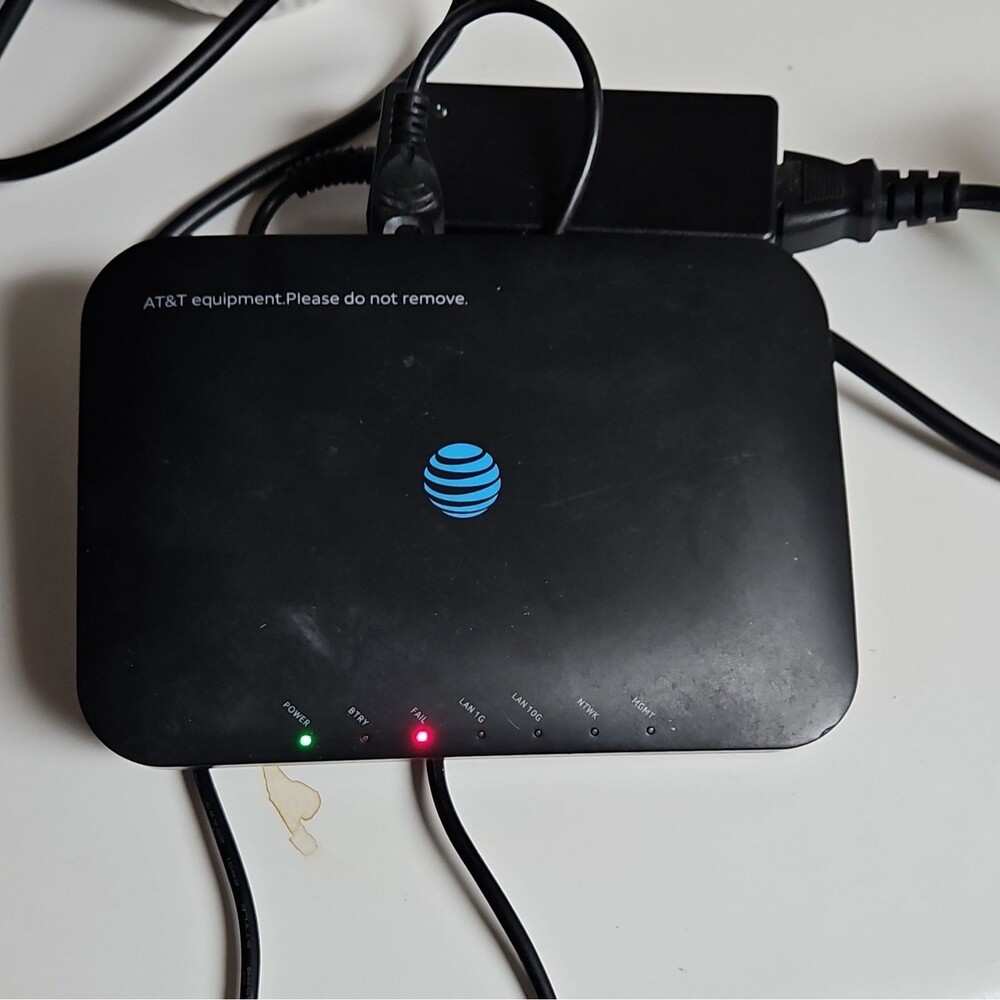 Nokia XS-20X-A AT&T Fiber Modem Adapter, Ethernet‎ RJ-45, 2 LAN Ports, Black